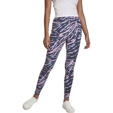 Urban Classics Ladies - High Waist Tie Dye Stretch Leggings - XS