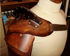 Medieval Punk Right Shoulder Armor Vest Gladiator Samurai Knight Viking Costume
