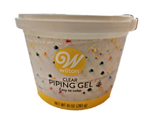 Wilton Clear Piping Gel Easy to Color Cake Decorating 10 oz Tub NEW