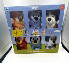 Bluey Mini Beans Plush Micro 6 Pc Build-A-Bear Socks Rusty Bingo 2026 New