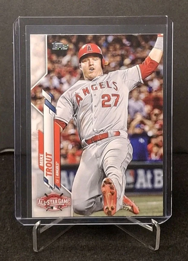 2020 Topps Update Series #U-4, #U-243 & DB-71 Mike Trout Cards Lot with Insert - Image 4 of 4