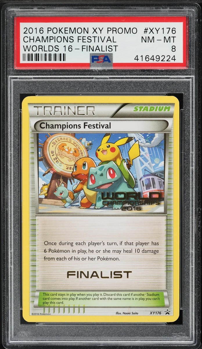 Pokemon 2016 Champions Festival Finalist World Championships PSA 8