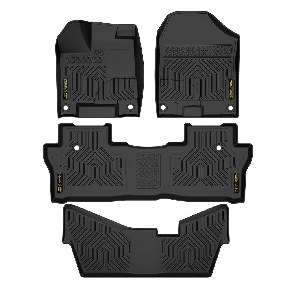 Floor Mats Fit Honda Pilot 8 Passenger 2016-2022(No Elite Models)