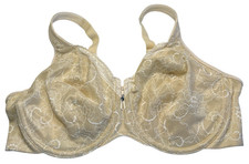 Bali Bra Women 40D Cream Underwire Unlined Full Coverage 3446 Desire Convertible