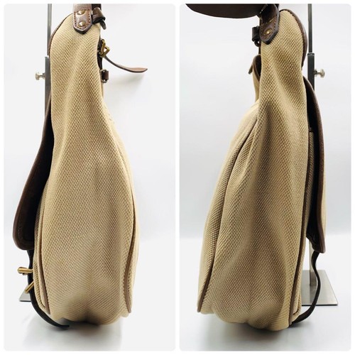 BURBERRY Shoulder Bag Purse 2way Canvas Leather Brown Beige Authentic - Picture 23 of 24