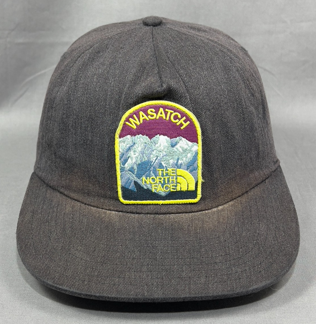 Wasatch Mountain Range Snapback Cap Hat Gray Utah… - image 2