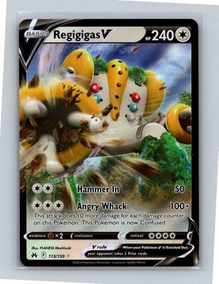 Regigigas V Ultra Rare Crown Zenith 113/159 NM