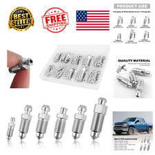 Brake Bleeder Screw Kit 36 Pieces Sae Metric Valve Assortment With Case No Cap Brake Bleeder Screw Kit 36 Pieces Sae Metric Valve Assortment With Case No Cap