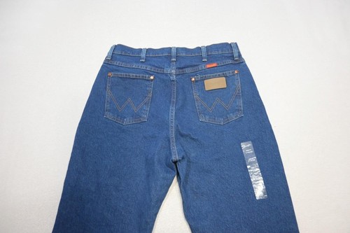 Wrangler Slim Fit Western Cowboy Cut Rugged Denim Blue Jeans Womens Size 11 x 38 - Picture 8 of 10