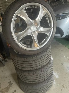 Alufelgen 18 zoll 5x112 gebraucht mit Reifen 225/40 x 18