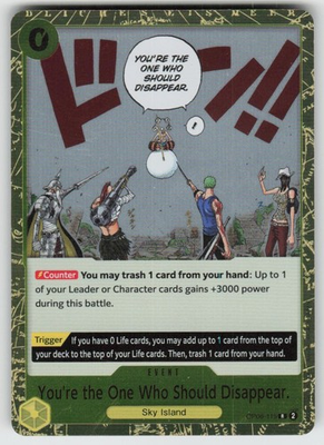 #ad Foil You#x27;re the One Who Should Disappear Reprint OP06 115 Premium Booster The $2.99