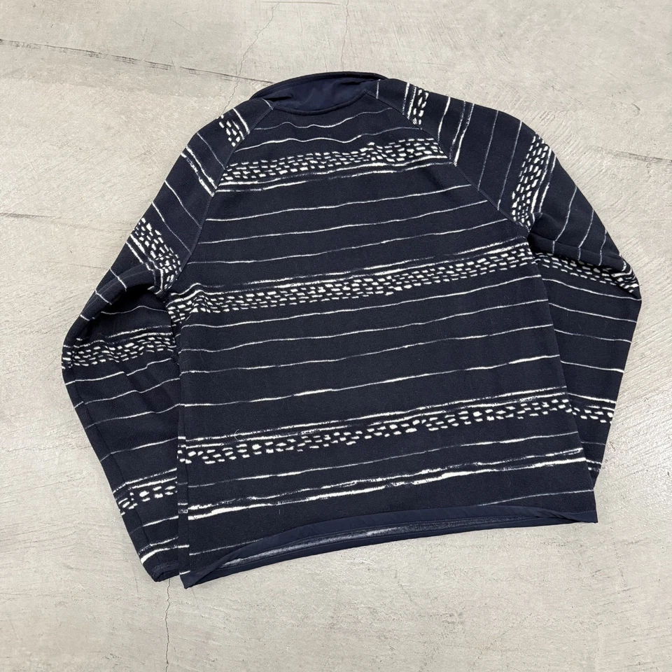 Chaqueta polar estampada The North Face Gordon Lyons para hombre grande azul marino 1/4 cremallera usada en excelente estado Foto 3 de 4