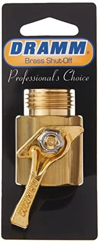 Dramm 114960 036434 4 válvulas de cierre de latón de alta resistencia, individuales Foto 4 de 4