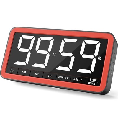 VOCOO Digital Kitchen Timer with 7.8  Extra Large Display, Magnetic LED, with...