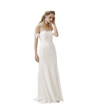 ANTHROPOLOGIE Watters BHLDN Delilah Dress Ivory Size 4