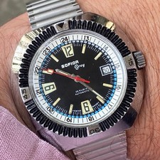 Orologio Sofior Grey Automatic diver sub watch Vintage Disco Volante 40 mm
