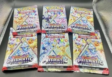 6x Prismatic Evolutions Loose Pack Lot - DIY Booster Bundle Pokemon Sealed New