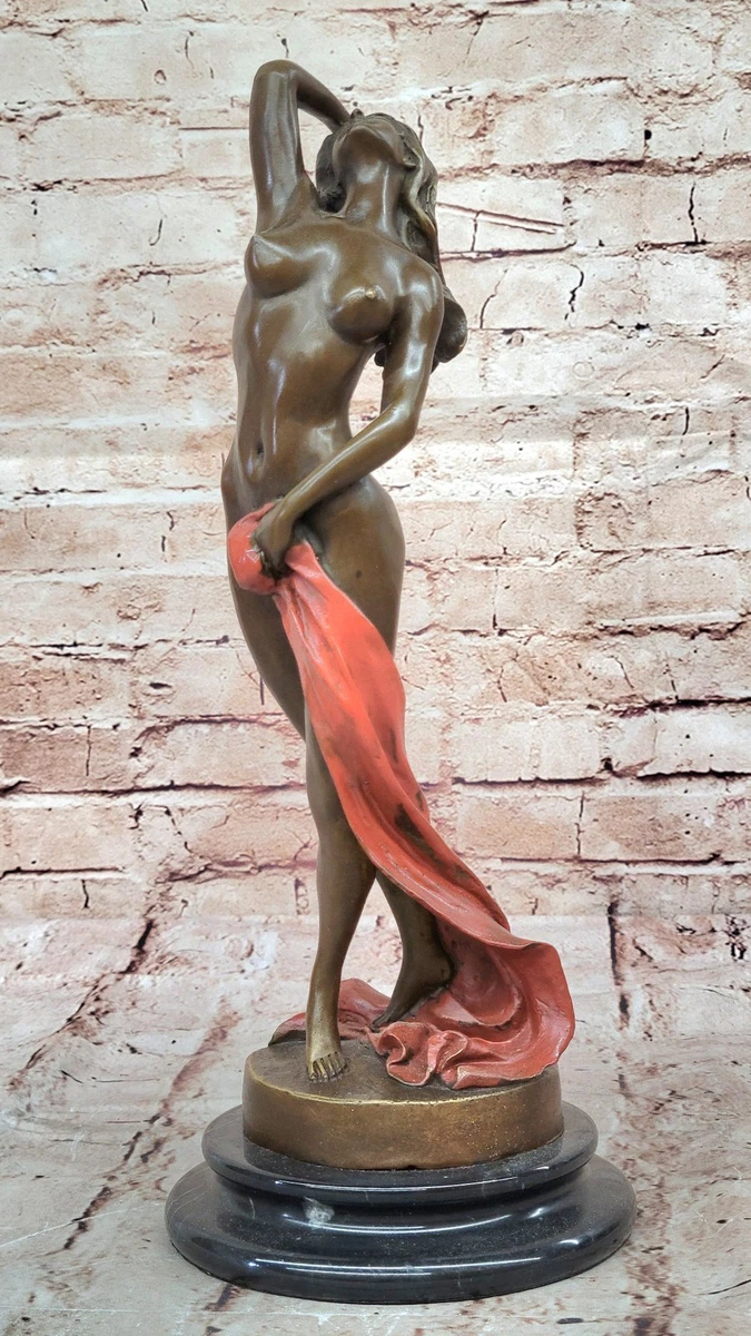 Statue / Sculpture En Bronze 'L'érotisme' - Représentation Artistique De Femme - Hauteur 27 Cm - Neuf