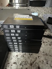 Lot Of 10 Various Small Form Factor Slimline SATA DVD-RW & DVD-ROM Optical Drive