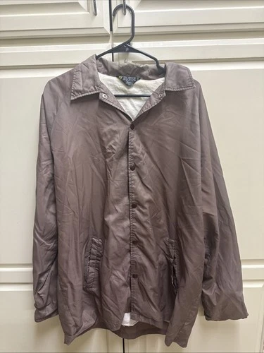 Sears 1980s Lined Nylon Coaches Jacket  - product listing photo