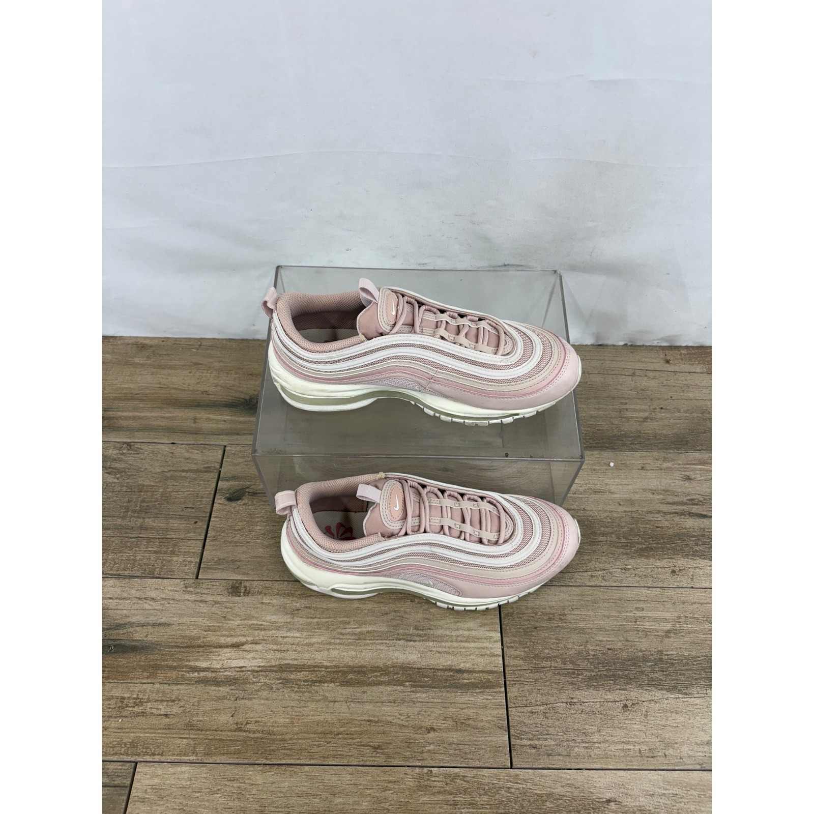 Nike Air Max 97 Women DH8016 600 Pink White Athletic Shoes Sneakers Size 8.5