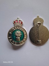 Womens Land Army badge enamelled nickel silver finish