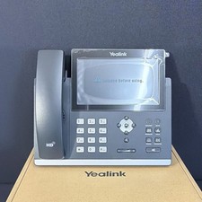 Yealink SIP-T48U Gigabit IP Corded Telephone Ethernet RJ-45 Black Brand New IB