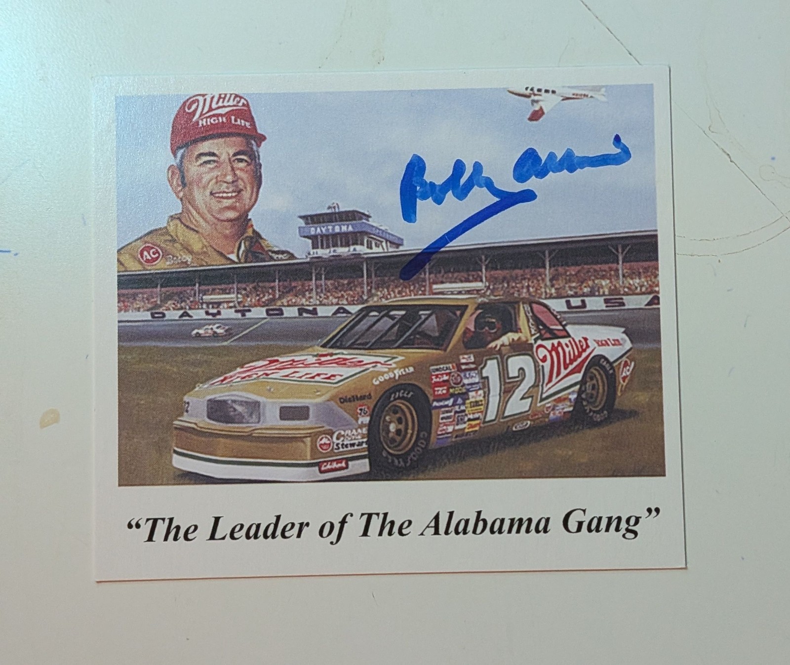 Bobby Allison Autographed Signed 3x4 Small Photo JSA COA NASCAR Alabama Gang 