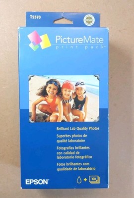 Epson Picture Mate Print Pack T5570 100 Pack Expired December 2006 Sealed Box
