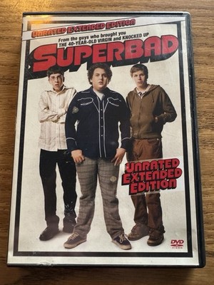 Superbad (DVD, 2007, Unrated; Extended Edition) Jonah Hill, Seth Rogan, McLovin