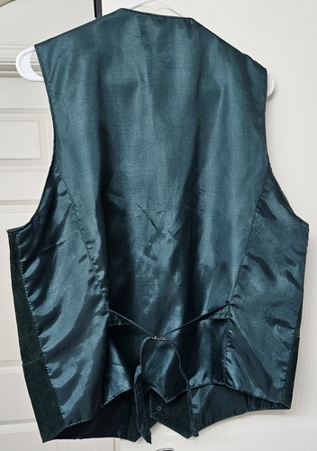 Gilet Fluid International 100% pelle uomo XL verde - Foto 2 di 8