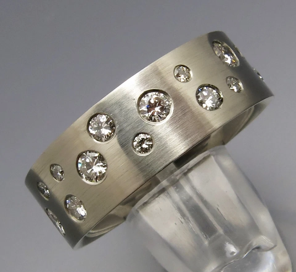 REIF-DESIGN - ELEGANTER BRILLANT STERNENHIMMEL - PLATIN - AUS EIGENER WERKSTATT - Bild 1 von 4
