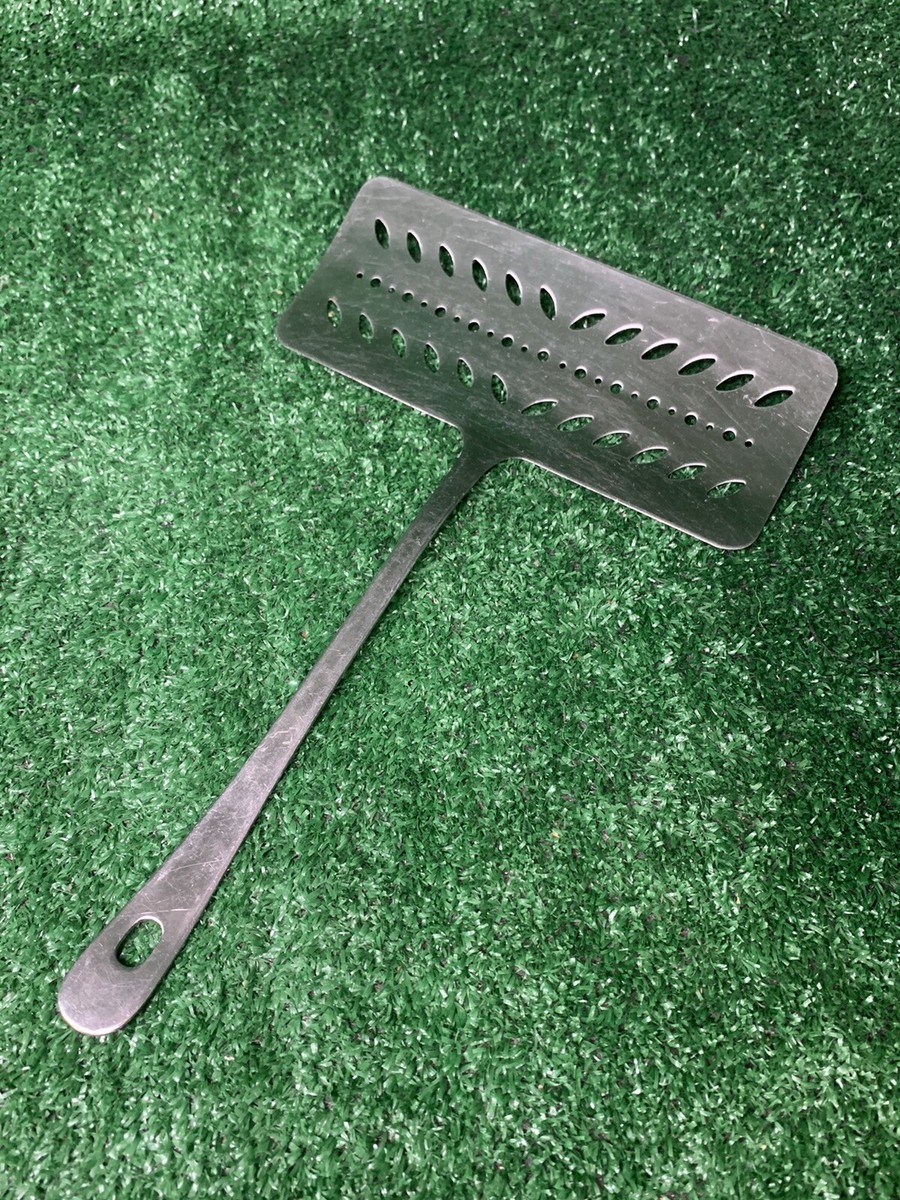 RARE Amco 18/8 Stainless Steel Wide Slotted Spatula Turner