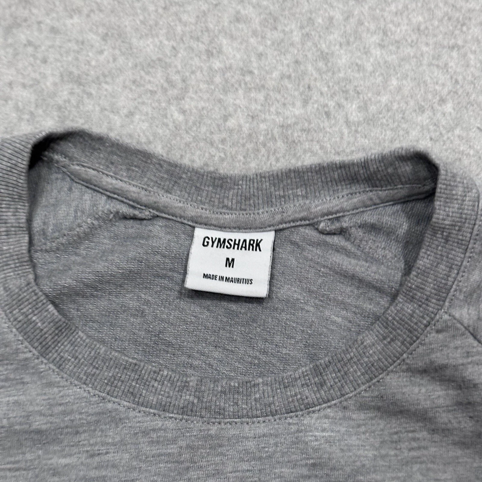 gymshark heather long sleeve cropped training gym sweater