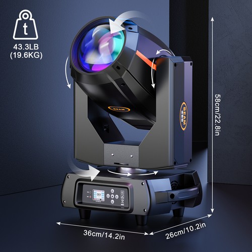380W 20R Beam Moving Head Party Light DMX 48Prism Gobo Strobe Disco Wash Lights - Picture 13 of 14