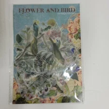 Doraking Scrapbook Flower And Bird Vintage Stickers 56 Pcs Crafts Decoupage