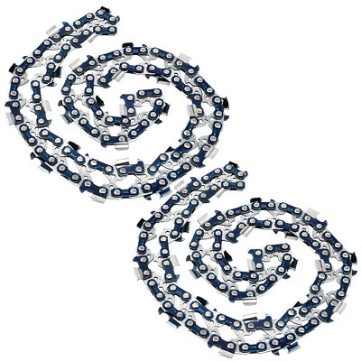 2PCS 12'' inch Chainsaw Chain 3/8''LP .043 45DL 12in Full-Chisel Chain Blade 45 DL