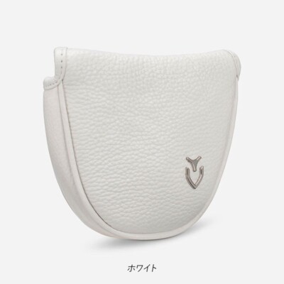 VESSEL Putter Cover Genuine Leather PC HC2217-02 White Free Size