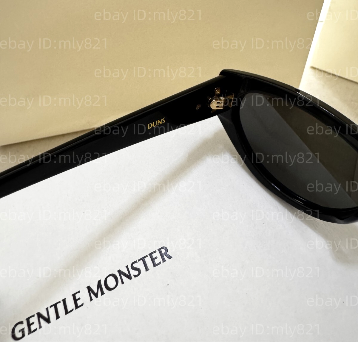GentleMonster Duns 01 Sunglasses Black Frame Black Lenses | eBay