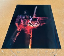 EDDIE VAN HALEN color changing holographic poster  debut 16" x 24"  KISS 70s era