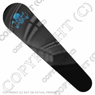 Gas Tank Dash Decal For Streetglide 06-07 -  BLUE SKULL BONES - 099