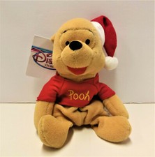 Disney Store Winnie Pooh Bear Plush Mini Bean Bag 8" New