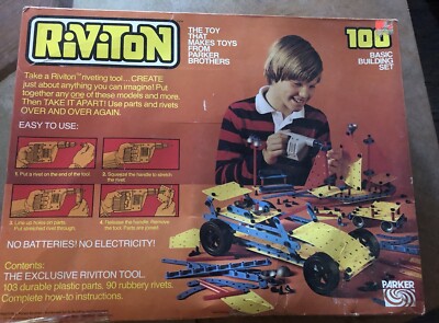 BOÎTE MECCANO RIVITON 200 rare VF jouet interdit 1977-1978 (cf