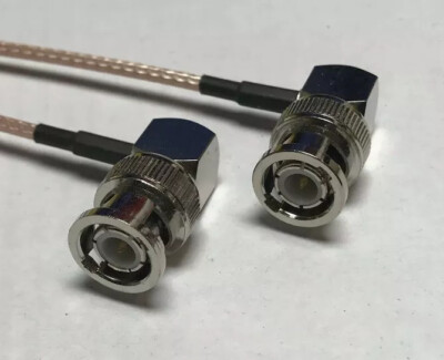 BNC Male Angle to BNC Male Angle RG316 50-Ohm Coax Low Loss RF Cable USA