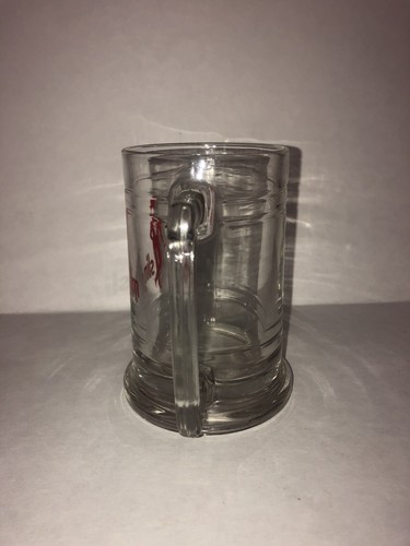 SLIM JIM CLEAR GLASS BEER STEIN MUG GLASS ADVERTISING - Picture 3 of 6