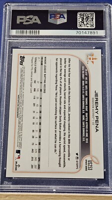 Topps Update MLB Jeremy Pena Auto RC レデ Jeremy Pena - 2022 Topps