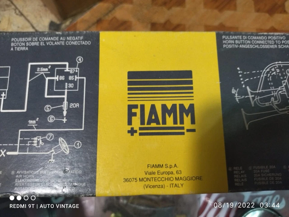 FIAMM air horm Ferari Lamborghini Miu series 3000 air horn original not copy  - Image 4 of 4