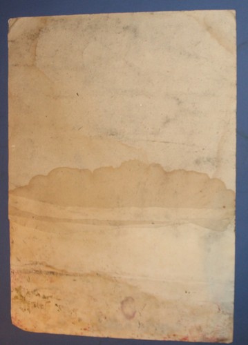 Antique expressionist gouache/pastel painting portrait - Picture 8 of 11