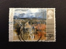 GB 1971 SG881 ULSTER 1971 PAINTINGS 3P A MOUNTAIN ROAD BY TP FLANAGAN - USED