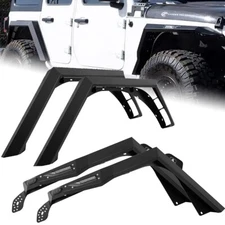 Front & Rear Fender Flares For 2018-2025 Jeep Wrangler JL JLU Offroad Assemblies